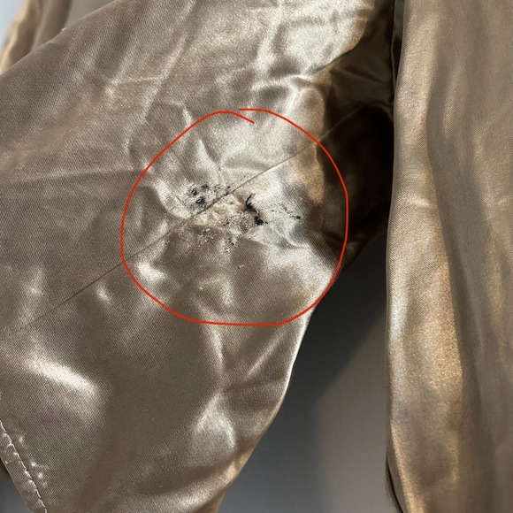 Vintage Metallic Gold Cropped Blouse - Picture 5 of 5